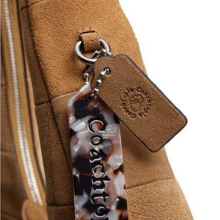Coach Women's Alter/Ego Large Crescent Shoulder Bag In Upcrafted Suede upcrafted™ Leather/Sand Suede