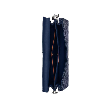 Coach Women's Chain Tabby Shoulder Bag 30 In Signature Denim Silver/Deep Blue Multi