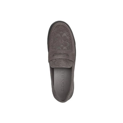 Coach Men's Hybrid Loafer With Signature Print Charcoal