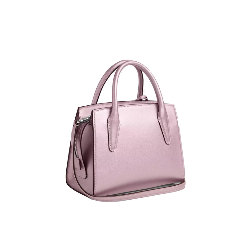 Coach Women's Andrea Carryall Bag Silver/Metallic Pink