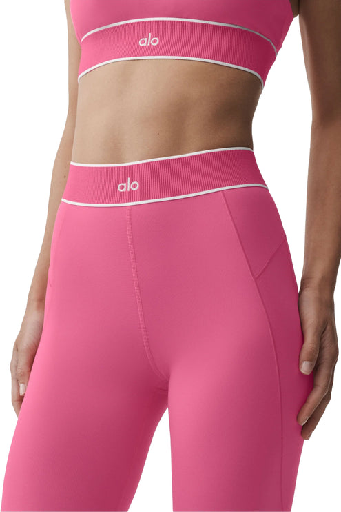 alo Women's ALO Softsculpt High-Waist Amp It Up Legging Paradise Pink