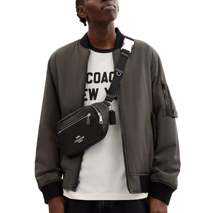 Coach Women's Elias Belt Bag Silver/Black