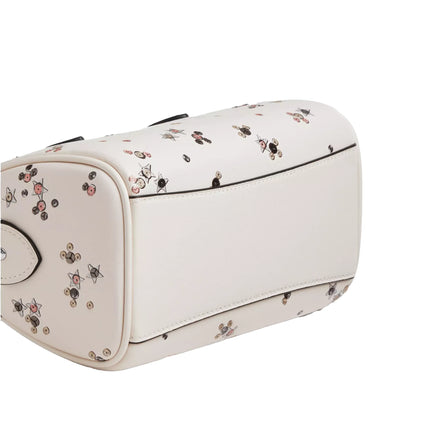 Coach Women's Mini Rowan Crossbody Bag With Star Print White/Silver