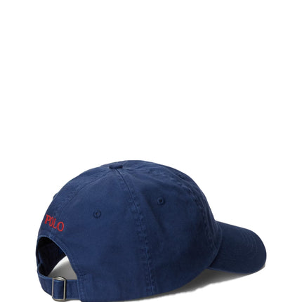 Polo Ralph Lauren Unisex The Iconic Cotton Chino Ball Cap Newport Navy/ Red