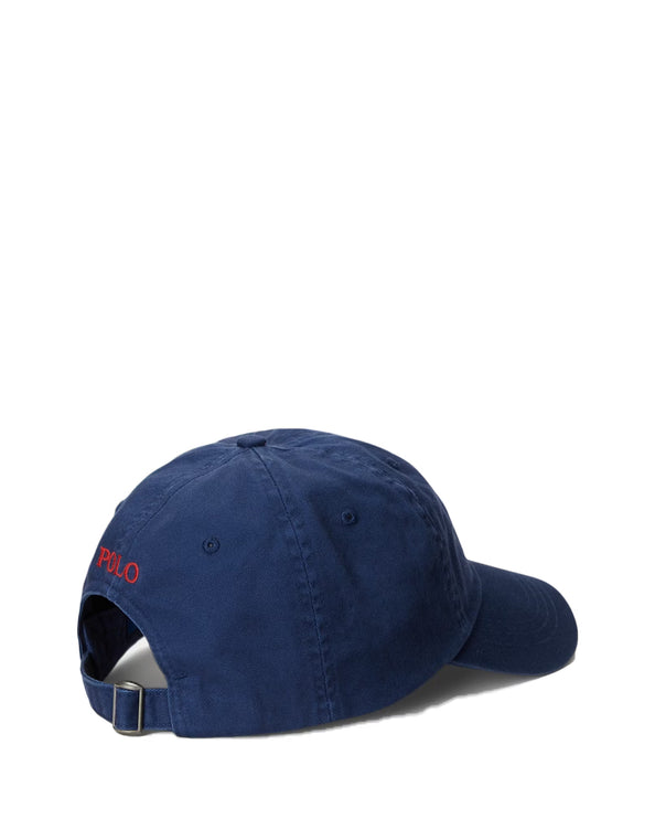 Polo Ralph Lauren Unisex The Iconic Cotton Chino Ball Cap Newport Navy/ Red