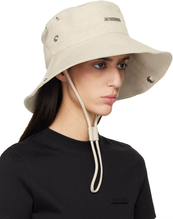 Jacquemus Unisex The de-Nîmes Denim Bucket Hat  Off-White