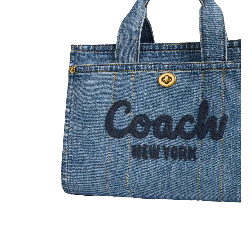 Coach Women's Cargo Tote Bag 26 Brass/Indigo