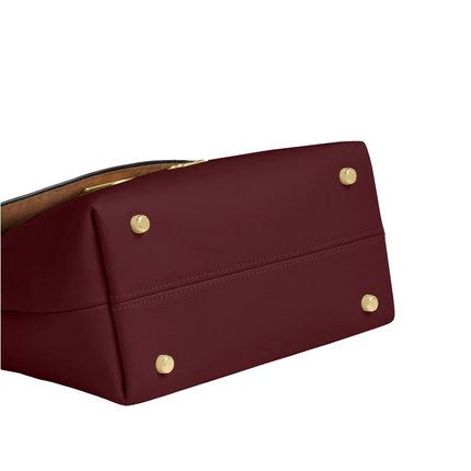 Coach Women's Emory Top Handle Bag Gold/Maroon