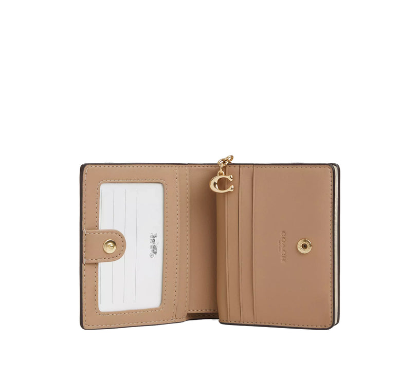 Coach Women's Snap Wallet Gold/Pearl