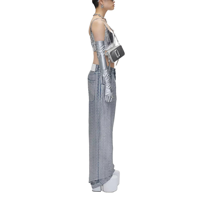 Marc Jacobs Women's The Metallic Snapshot Dtm Silver