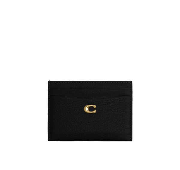 Coach Women's Essential Card Case Brass/Black
