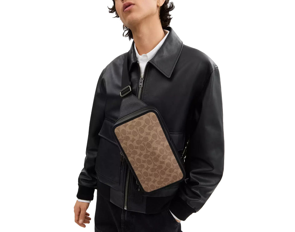 Coach Women's Sullivan Pack In Signature Canvas Qb/Tan/Black