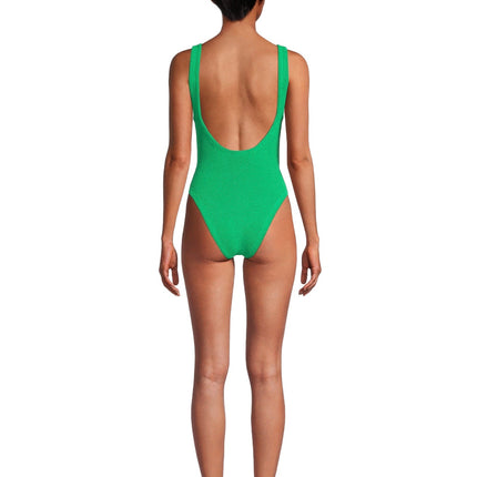 HUNZA G Women's Domino One-Piece Swimsuit Emerald