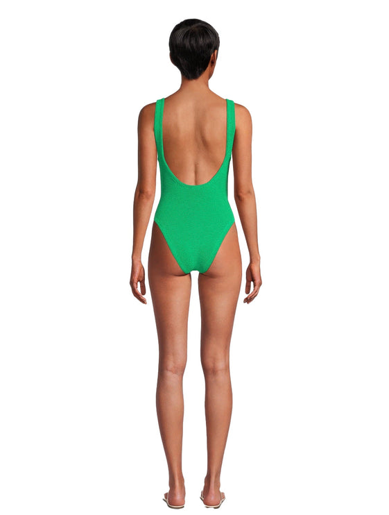 HUNZA G Women's Domino One-Piece Swimsuit Emerald