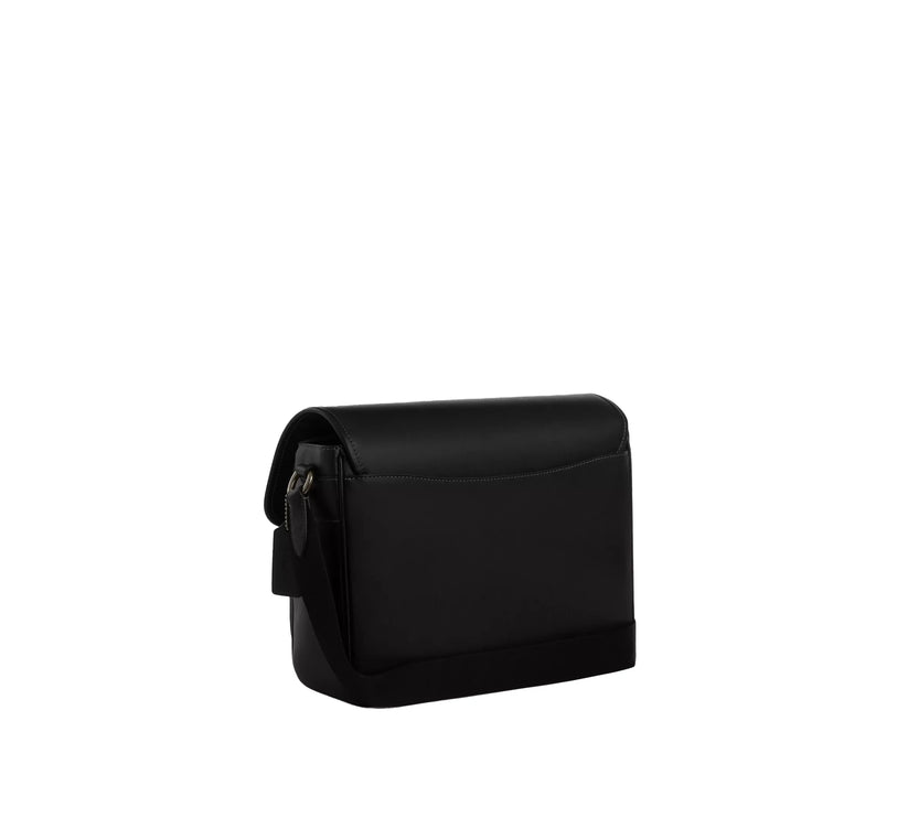 Coach Unisex Racer Messenger Bag Gunmetal/Black