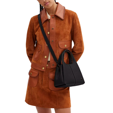 Coach Women's Lana Shoulder Bag 23 Pewter/Black