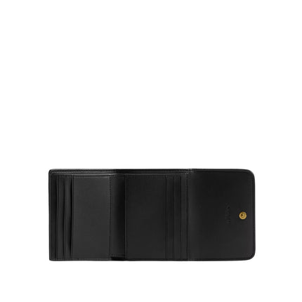 Coach Women's Mila Small Flap Wallet Brass/Black