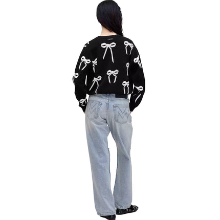 Marc Jacobs Women's Bow Jacquard Sweater Black