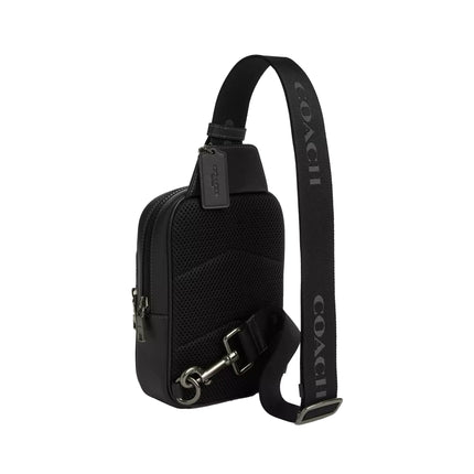 Coach Unisex Racer Sling Pack Gunmetal/Black