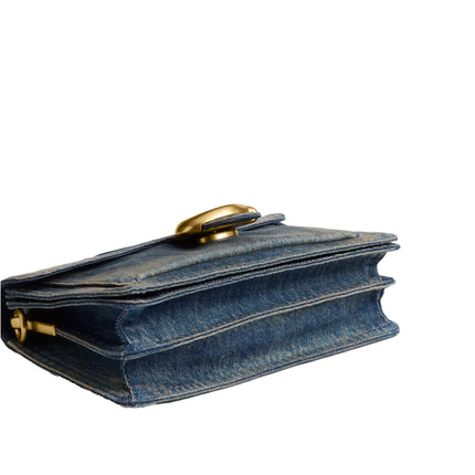 Coach Women's Tabby Shoulder Bag 26 In Regenerative Cotton Denim Brass/Dark Indigo