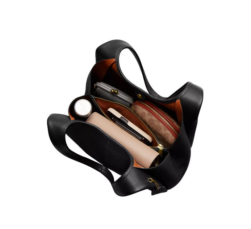 Coach Women's Lana Shoulder Bag Brass/Black