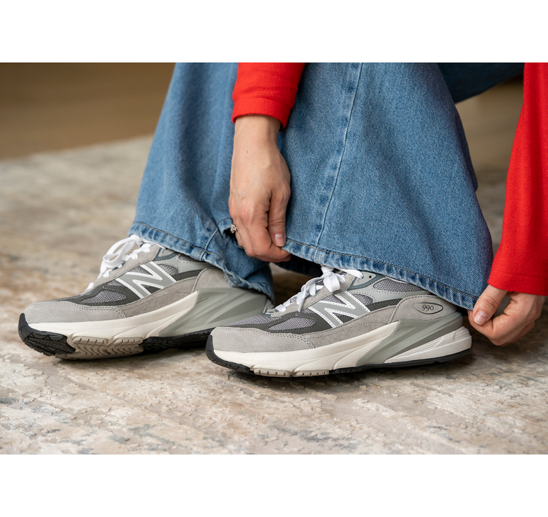 New Balance 990v6 Grey Junior GC990GL6 - Hemen Kargoda