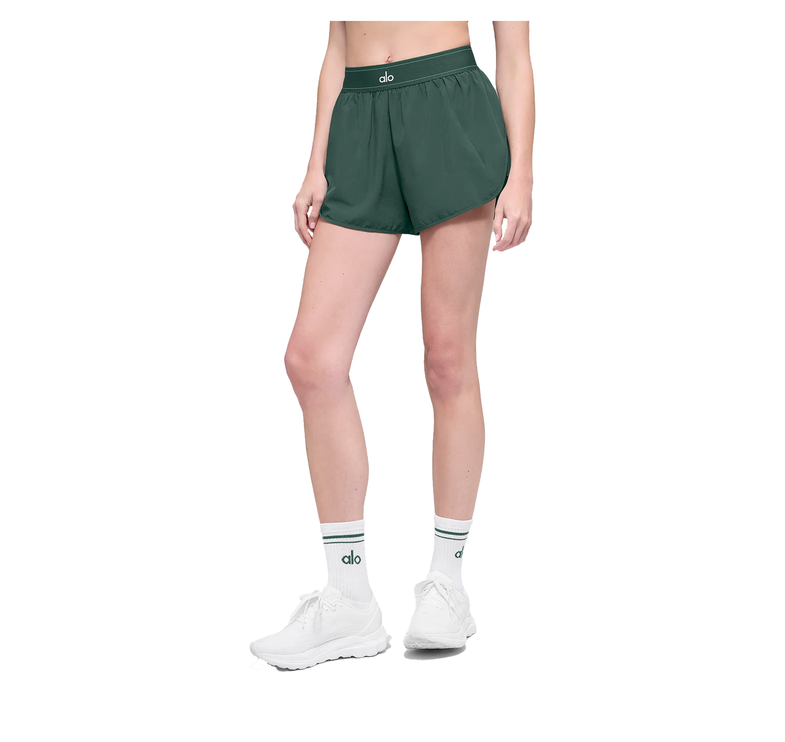 alo Women's Match Point Short Clover Green