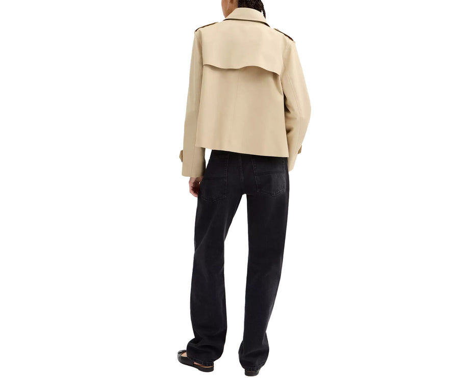 Coach Women's Short Trench Light Khaki