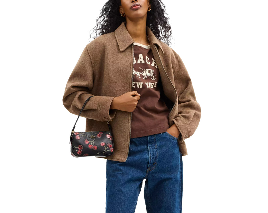 Coach Women's Nolita 19 With Cherry Print Gold/Black Multi