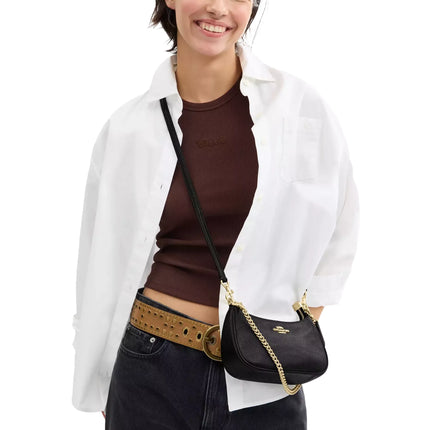 Coach Women's Teri Mini Crossbody Bag Gold/Black