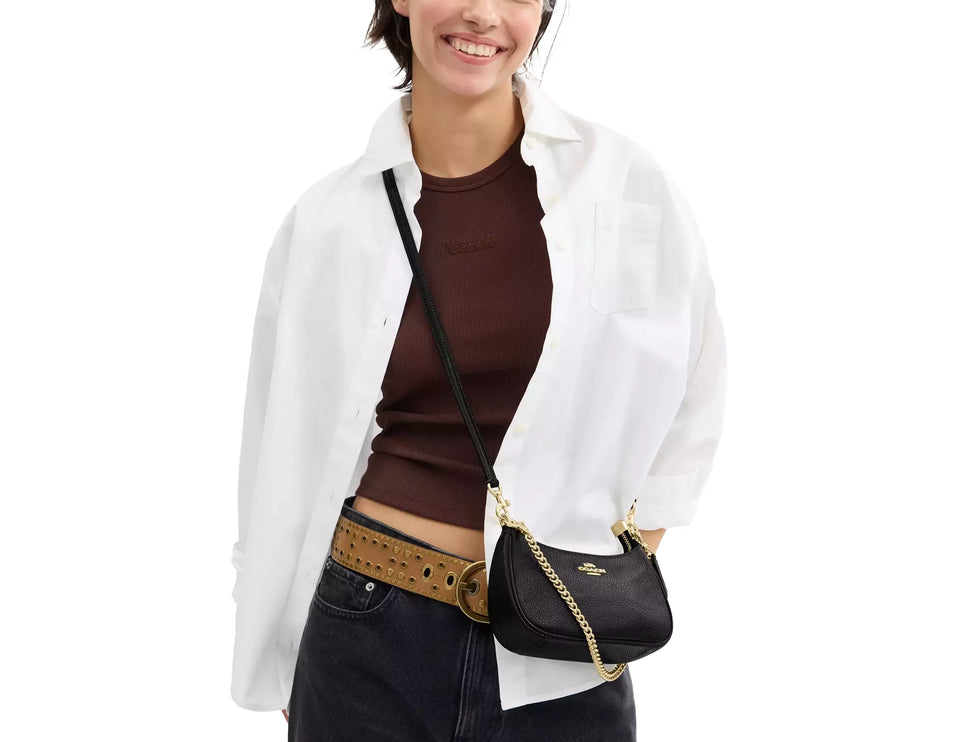 Coach Women's Teri Mini Crossbody Bag Gold/Black