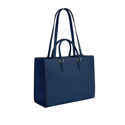 Coach Women's Maggie Tote Bag Gold/Deep Blue