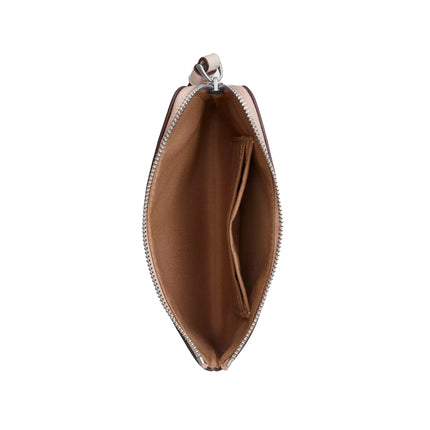 Coach Women's Corner Zip Wristlet With Sparkly Butterfly Print Silver