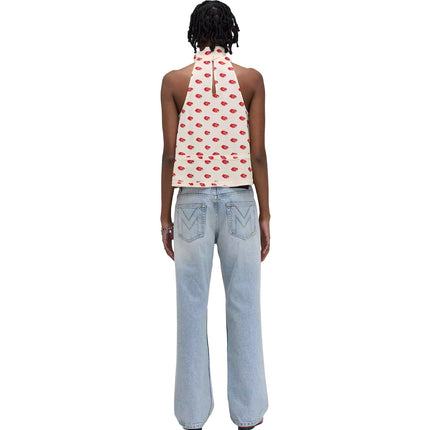 Marc Jacobs Women's Lips Halterneck Tie Top