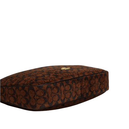 Coach Women's Ella Shoulder Bag In Signature Chenille Gold/Truffle