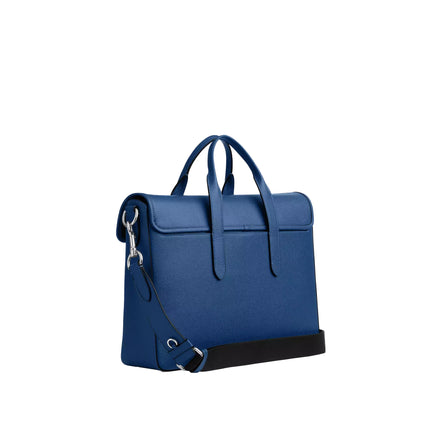 Coach Unisex Sullivan Portfolio Brief Silver/True Blue