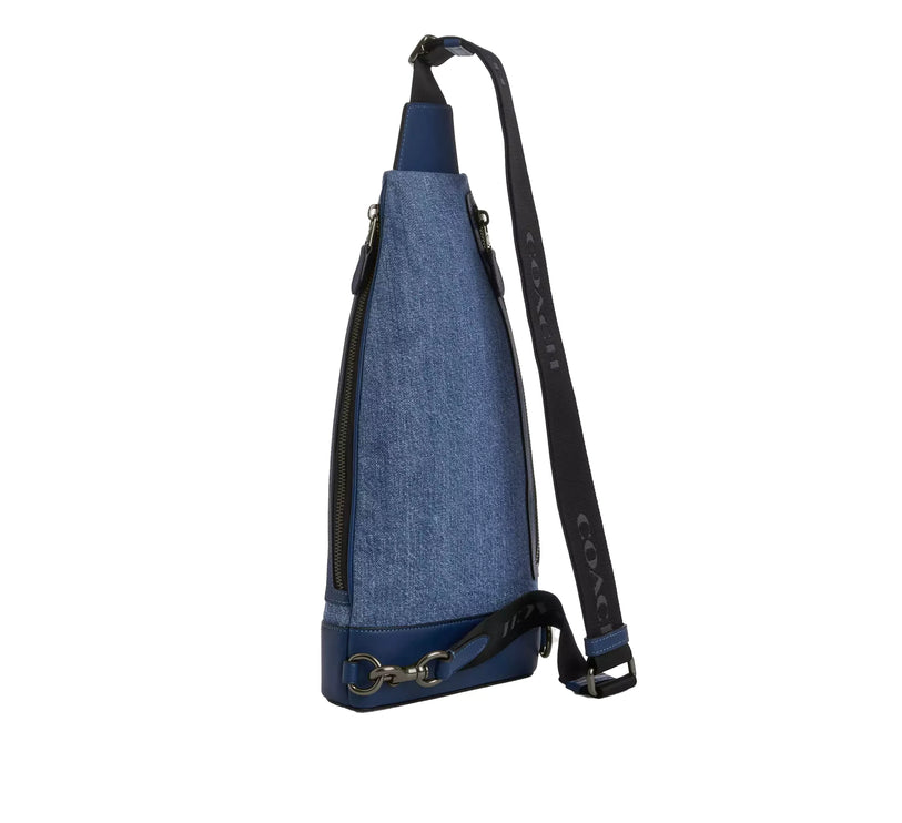 Coach Unisex Dominic Sling Pack Qb/Denim/Deep Blue