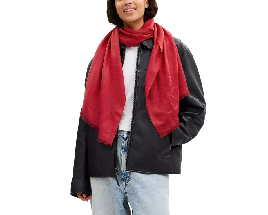 Coach Women's  Jumbo Horse And Carriage Wrap Enamel Red