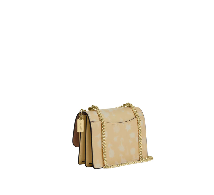 Coach Women's Mini Klare Crossbody Bag With Floral Print Gold/Washed Yellow