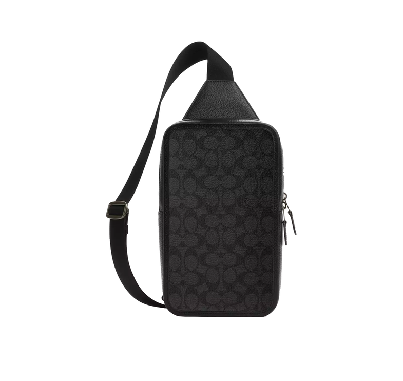 Coach Women's Sullivan Pack In Signature Canvas Gunmetal/Charcoal/Black