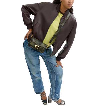 Coach Women's Tabby Shoulder Bag 20 With Camo Print Brass/Green Multi