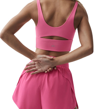 alo Women's Slit Bra Paradise Pink