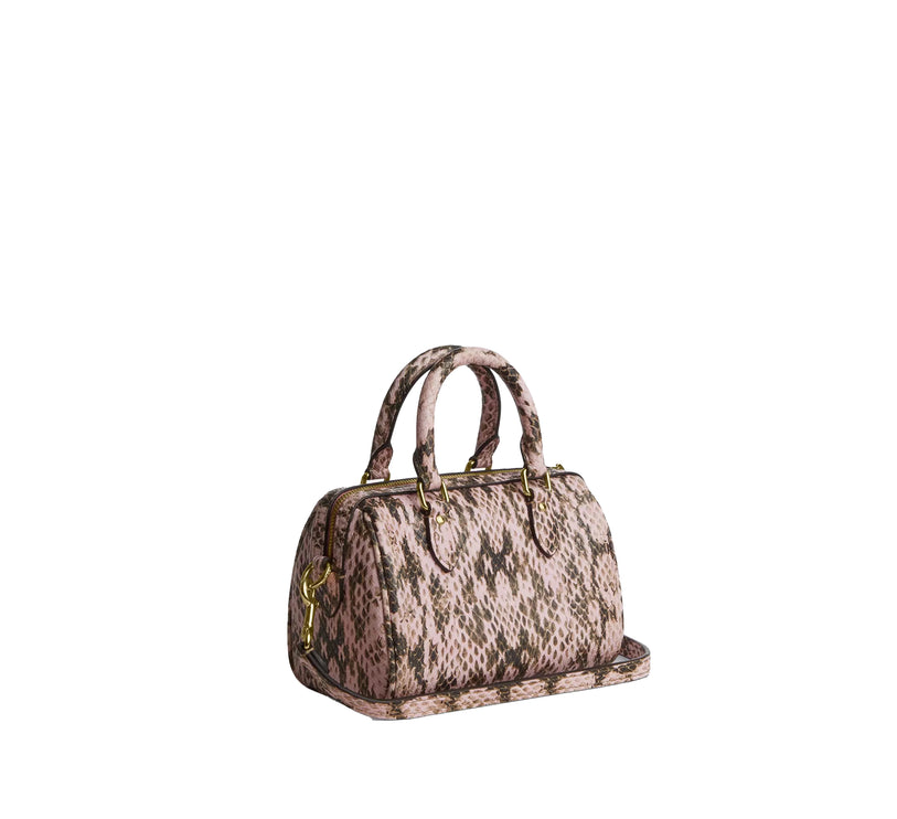 Coach Women's Mini Rowan Crossbody Bag Gold/Pink