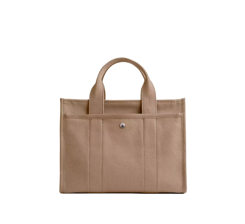 Coach Women's Cargo Tote Bag Silver/Dark Natural