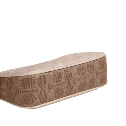 Coach Women's Nolita 19 In Blocked Signature Canvas Gold/Sand/Tan