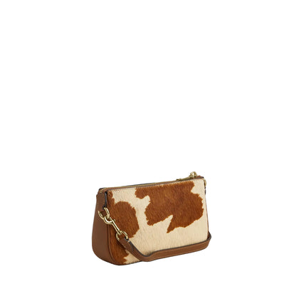 Coach Women's Nolita 19 In Haircalf With Cow Print Gold/Cow Multi