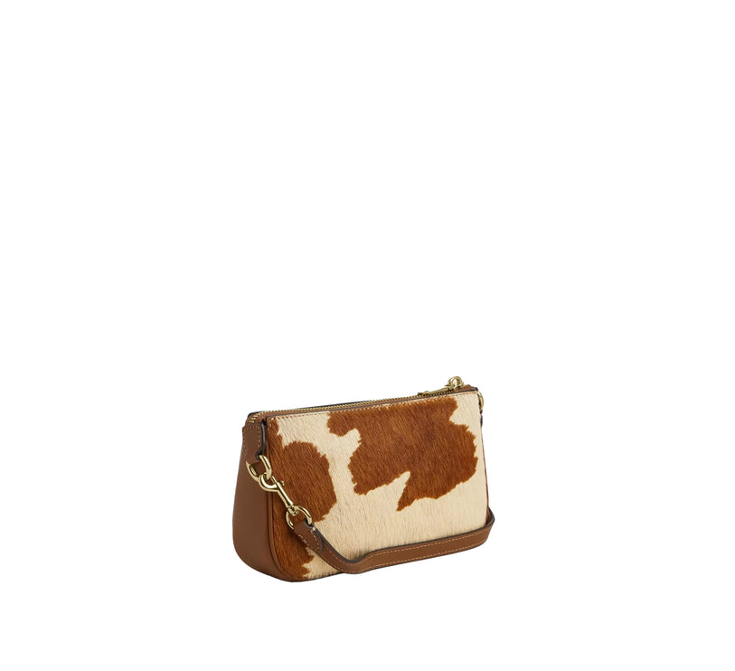 Coach Women's Nolita 19 In Haircalf With Cow Print Gold/Cow Multi
