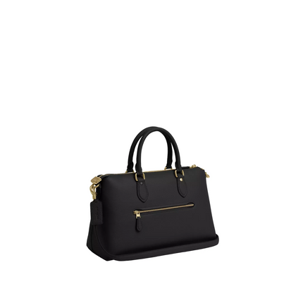Coach Women's Georgia Satchel Bag Gold/Black