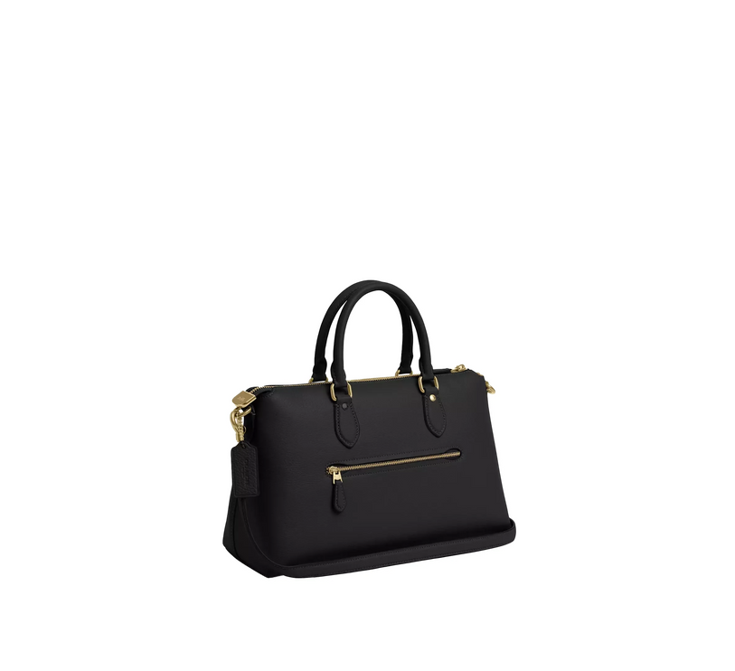 Coach Women's Georgia Satchel Bag Gold/Black