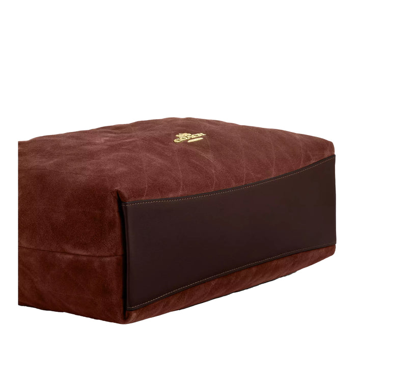 Coach Women's Evelyn Large Shoulder Bag With Quilting Suede/Gold